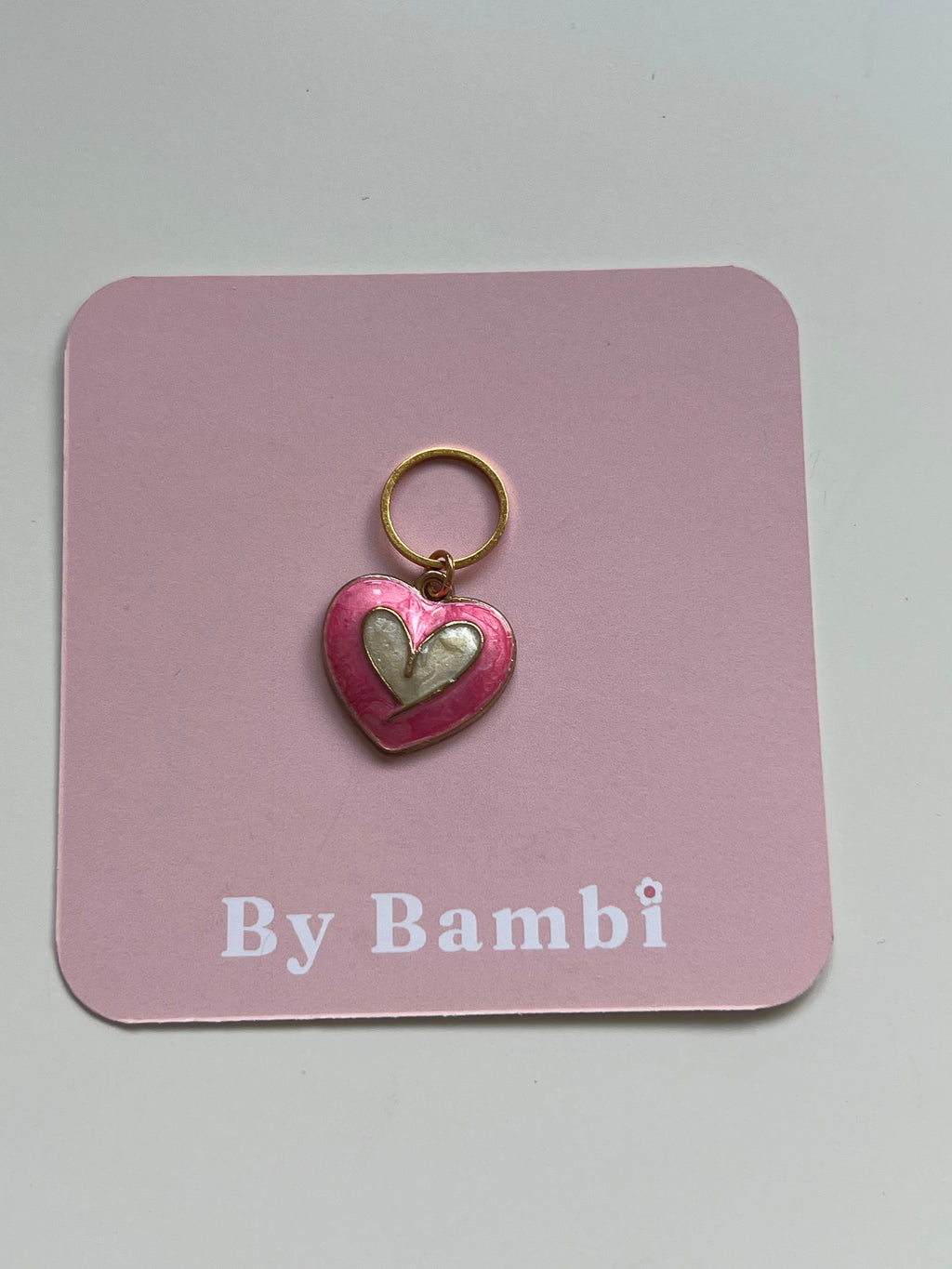 Pink and White Heart