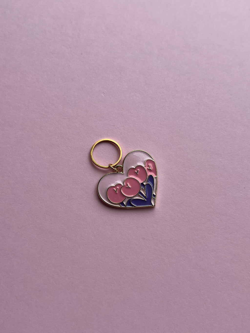 Pink Heart Pink Flowers