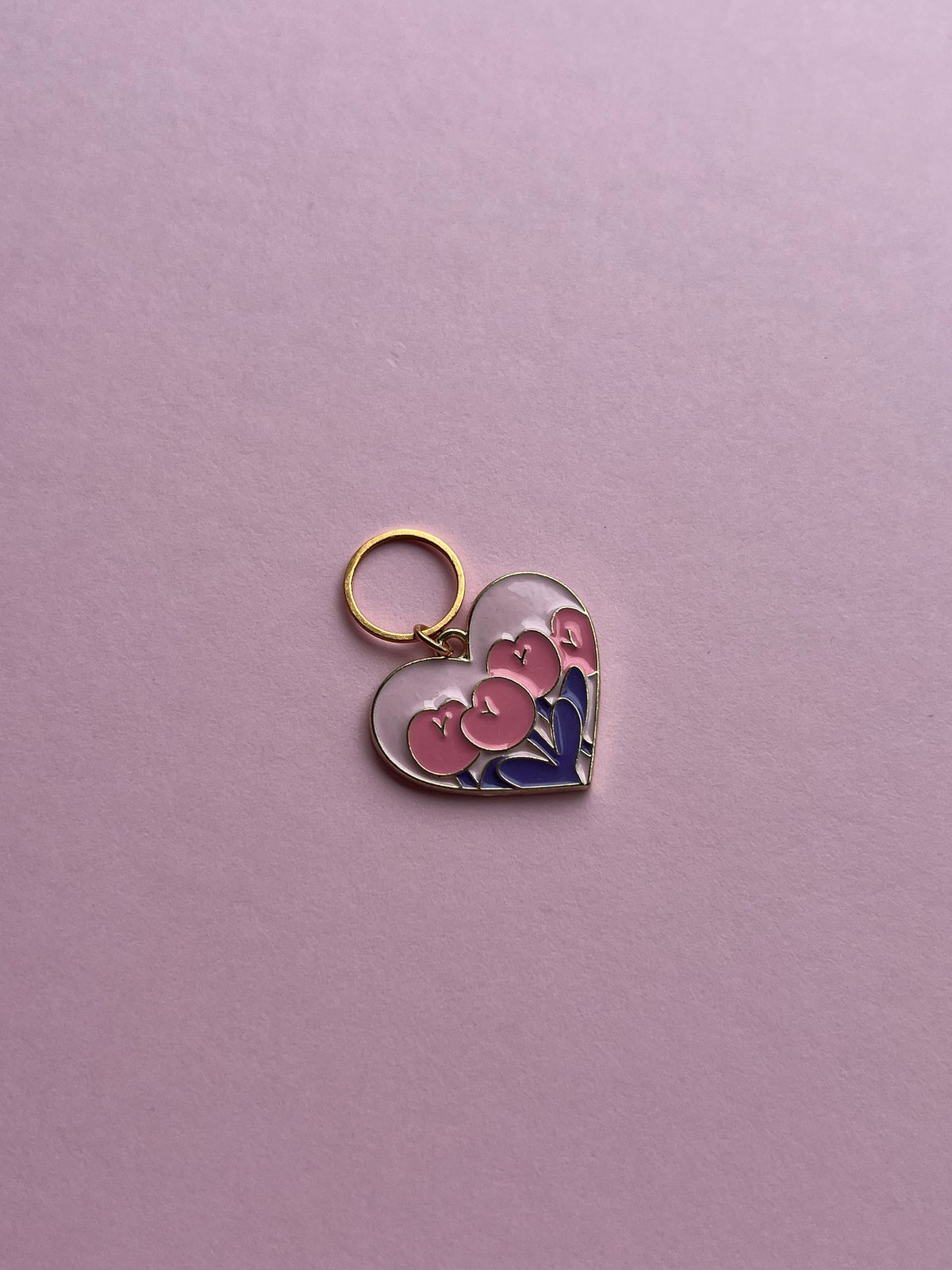 Pink Heart Pink Flowers