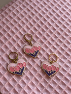 Pink Heart Pink Flowers