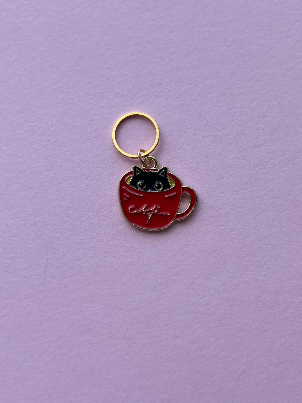 Cat in a Red Mug