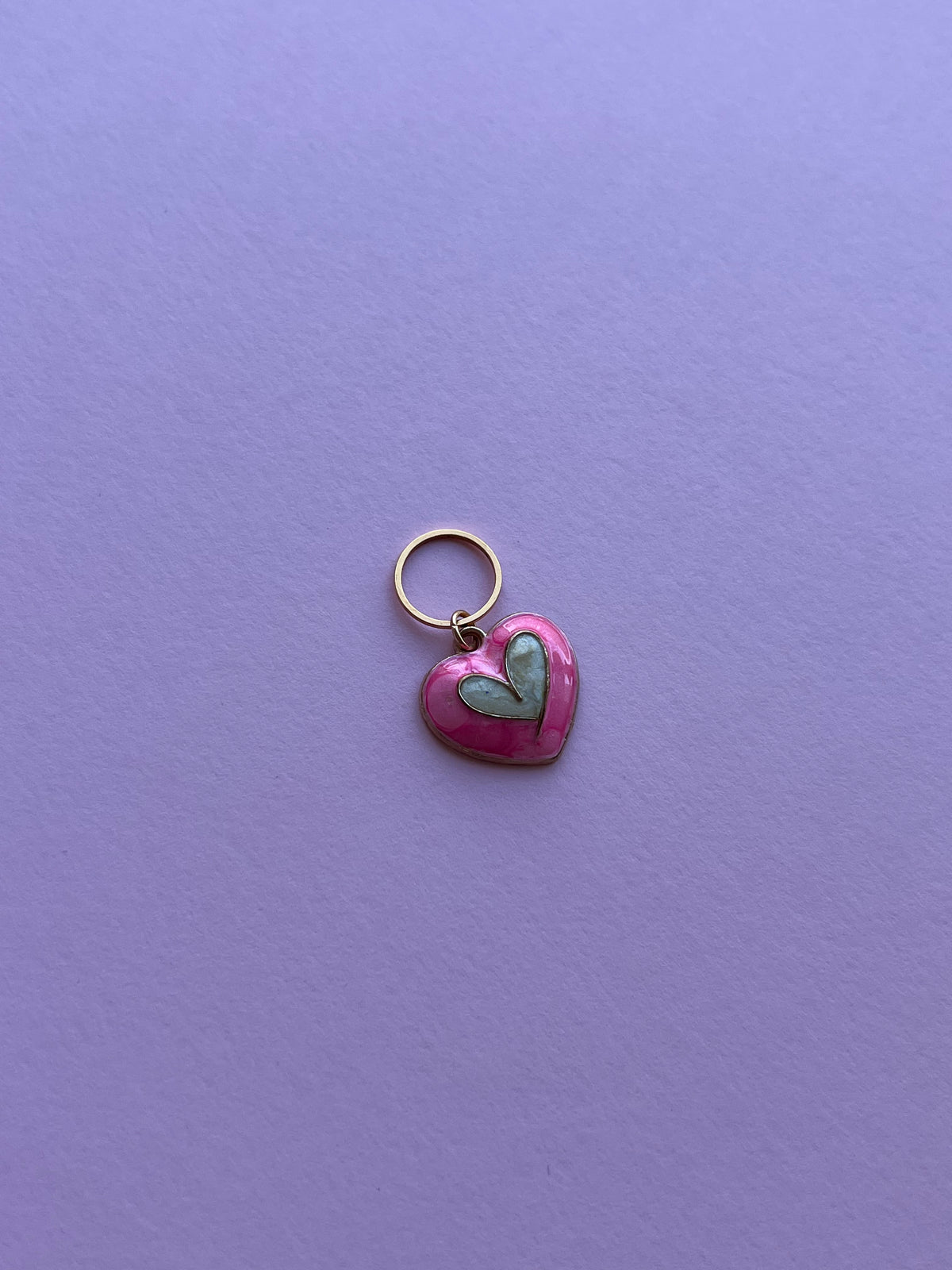 Pink and White Heart