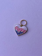 Pink Heart Pink Flowers